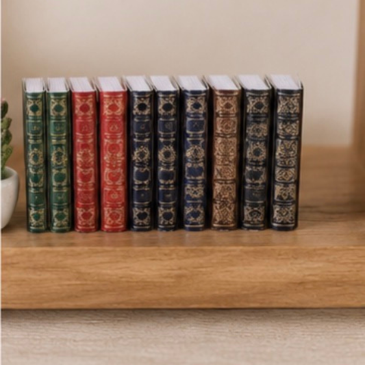 Miniature Vintage-Style Books – Set of 3 Assorted