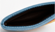 Colorblock Slim Card Holder Wallet