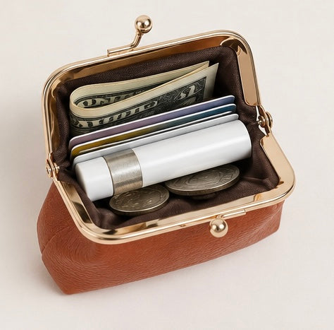 Classic Kiss Lock Coin Purse | Vintage-Inspired Wallet
