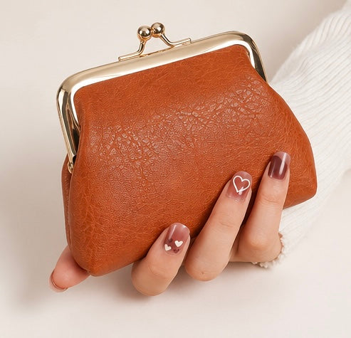 Classic Kiss Lock Coin Purse | Vintage-Inspired Wallet