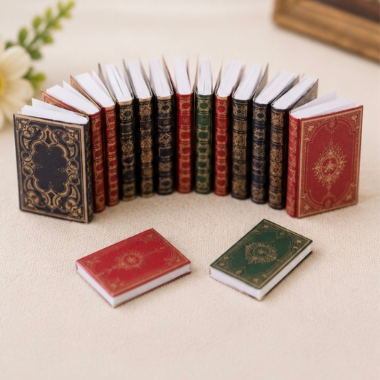 Miniature Vintage-Style Books – Set of 3 Assorted