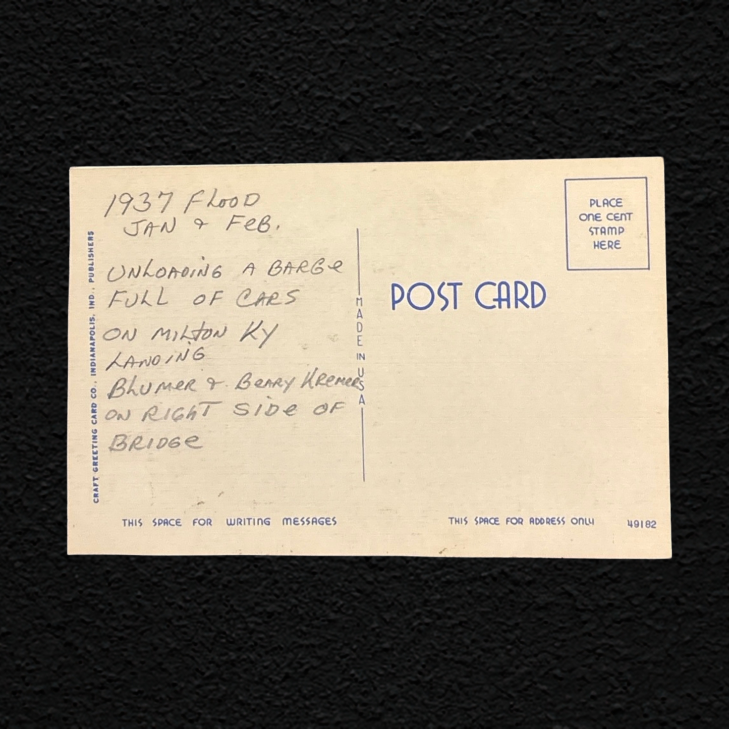 Original 1937 Ohio River Flood Postcards (Lot of 3)