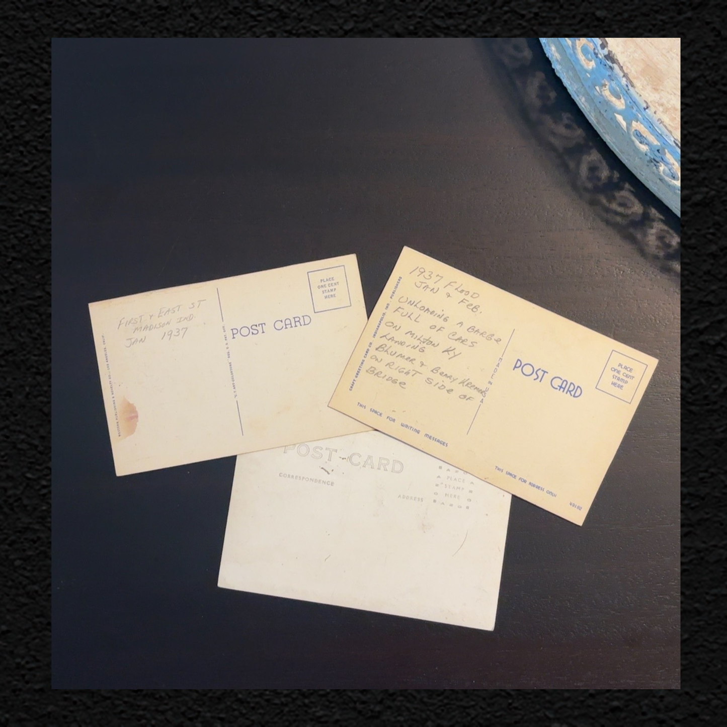 Original 1937 Ohio River Flood Postcards (Lot of 3)