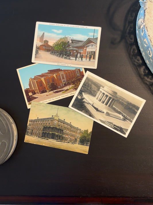 Vintage Indiana Landmark Postcards (Set of 4)