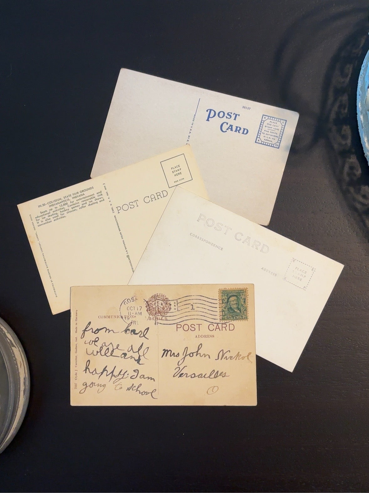 Vintage Indiana Landmark Postcards (Set of 4)