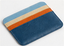 Colorblock Slim Card Holder Wallet