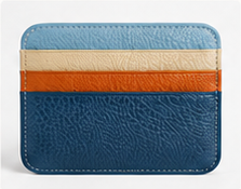 Colorblock Slim Card Holder Wallet
