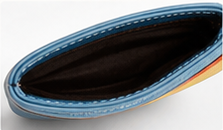 Colorblock Slim Card Holder Wallet